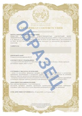Образец Сертификат СТО 01.064.00220722.2-2020 Барнаул Сертификат СТО 01.064.00220722.2-2020 
